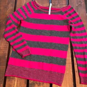 Gray and Pink Striped Sweater (Aeropostale)